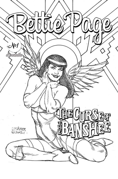 BETTIE PAGE & CURSE OF THE BANSHEE #1 20 COPY LINSNER PENCIL