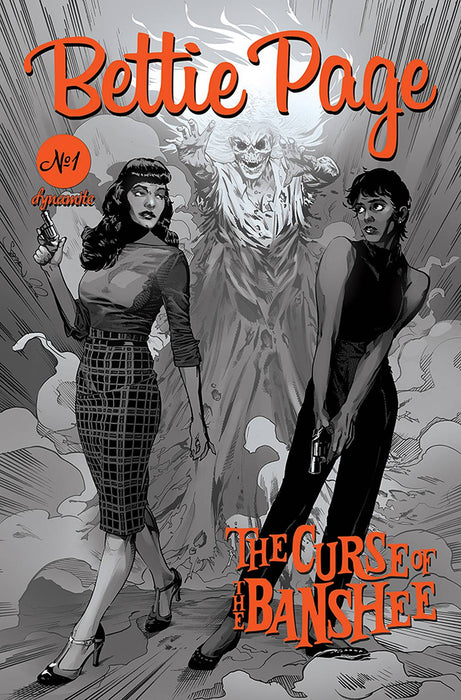 BETTIE PAGE & CURSE OF THE BANSHEE #1 25 COPY MOONEY B&W INC