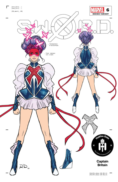 SWORD #6 1:50 DAUTERMAN CAPTAIN BRITAIN DESIGN VAR