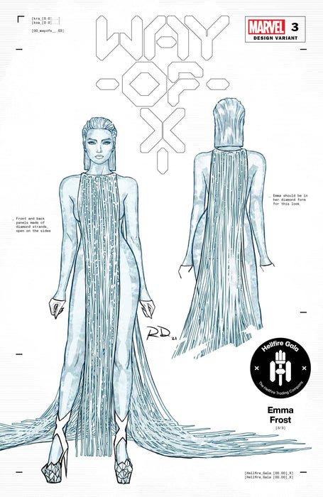 WAY OF X #3 1:50 DAUTERMAN EMMA FROST DESIGN VAR