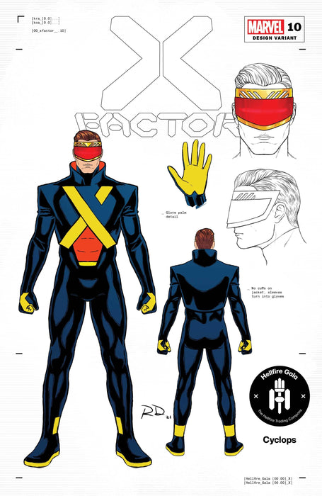 X-FACTOR #10 1:50 DAUTERMAN CYCLOPS DESIGN VAR GALA