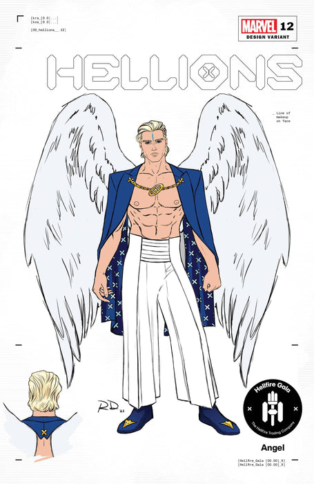HELLIONS #12 1:50 DAUTERMAN ANGEL DESIGN VAR GALA