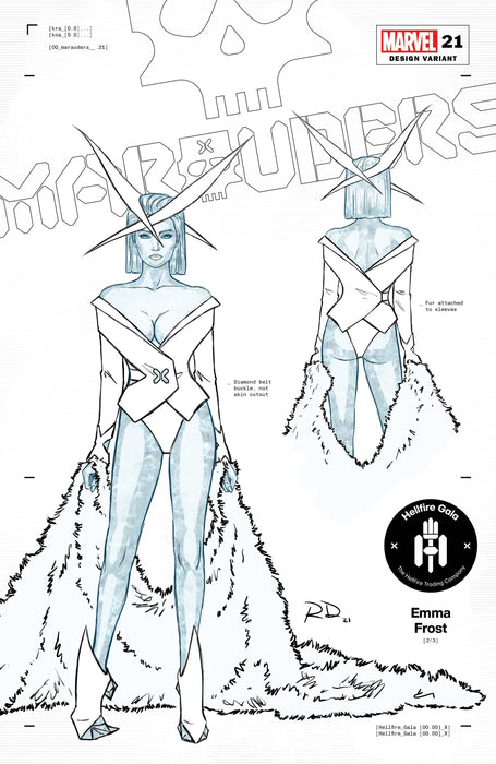 MARAUDERS #21 1:50 DAUTERMAN EMMA FROST DESIGN VAR GALA