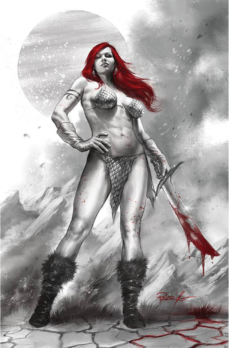 RED SONJA BLACK WHITE RED #1 CVR L PARRILLO LTD VIRGIN