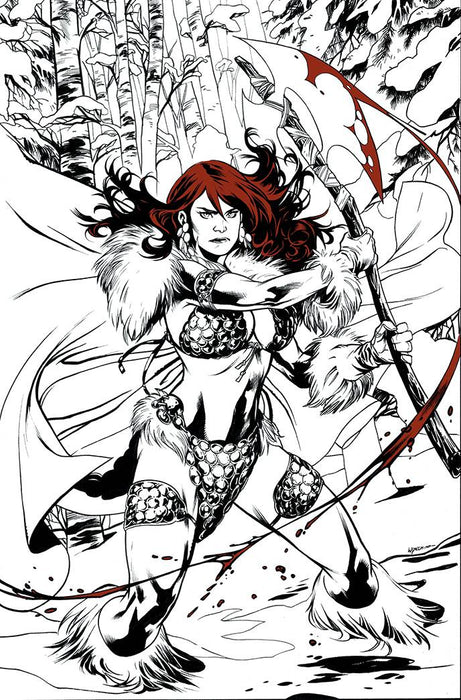 RED SONJA BLACK WHITE RED #1 CVR M LUPACCHINO LTD VIRGIN