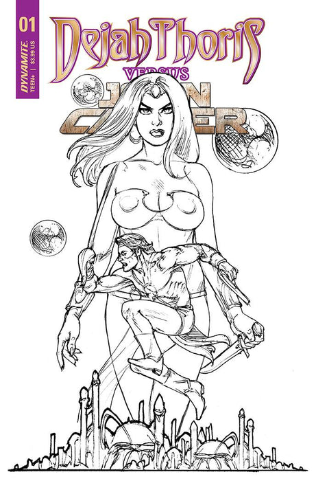 DEJAH THORIS VS JOHN CARTER OF MARS #1 CVR G 20 COPY INCV LI