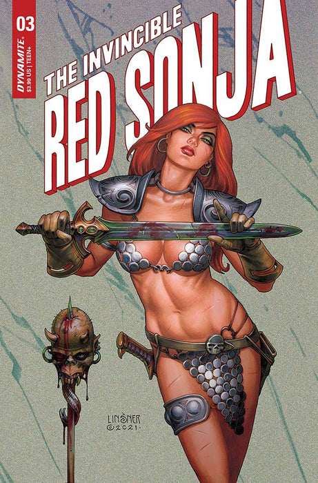 INVINCIBLE RED SONJA #3 CVR B LINSNER