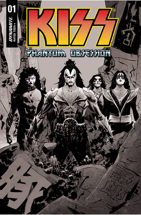 KISS PHANTOM OBSESSION #1 CVR I 25 COPY INCV LEE B&W LINE AR