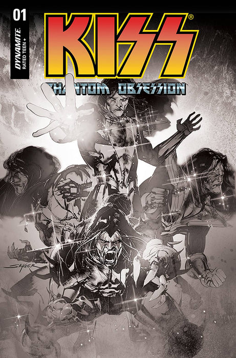 KISS PHANTOM OBSESSION #1 CVR K 40 COPY INCV SAYGER B&W