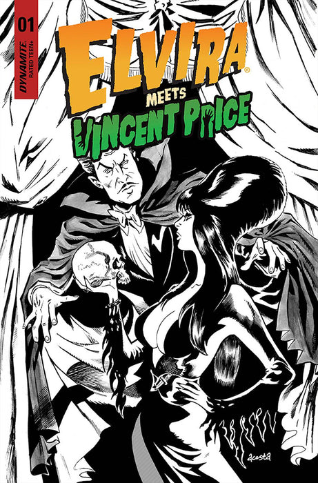 ELVIRA MEETS VINCENT PRICE #1 CVR G 20 COPY INCV ROYLE LINE