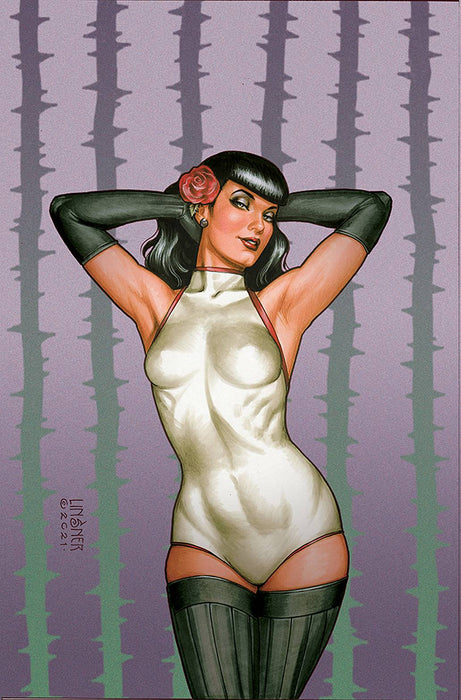 BETTIE PAGE & CURSE OF THE BANSHEE #3 CVR M LINSNER LTD VIRG