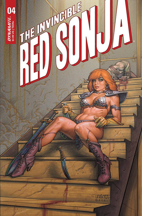 INVINCIBLE RED SONJA #4 CVR B LINSNER