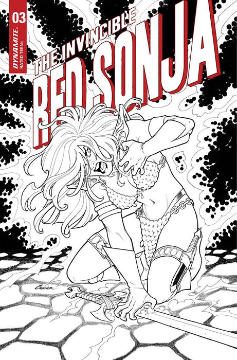 INVINCIBLE RED SONJA #4 CVR G 15 COPY INCV CONNER LINE ART