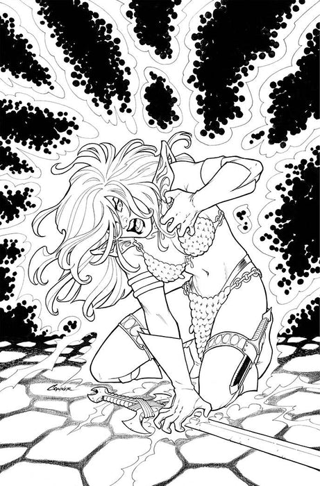 INVINCIBLE RED SONJA #4 CVR K 40 COPY INCV CONNER LINE ART V