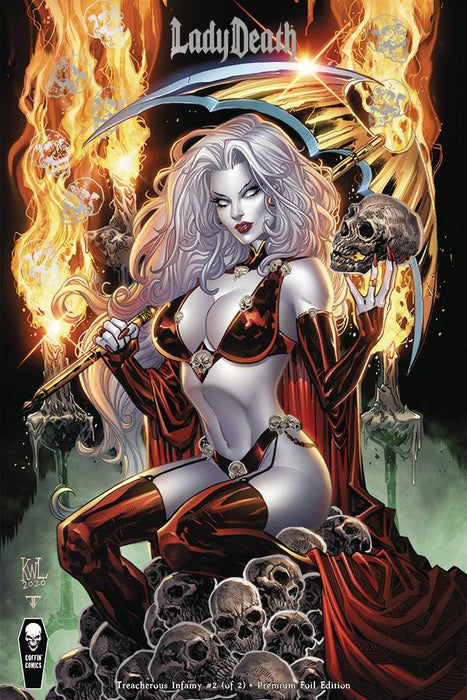 LADY DEATH TREACHEROUS INFAMY #2 (OF 2) CVR C PREMIUM FOIL EDITION (signed by Brian Pulido)