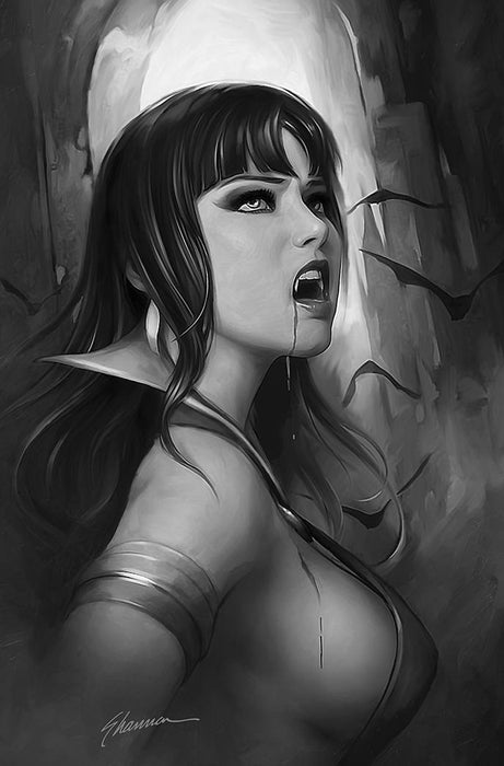 VAMPIRELLA #21 21 COPY MAER B&W VIRGIN FOC INCV