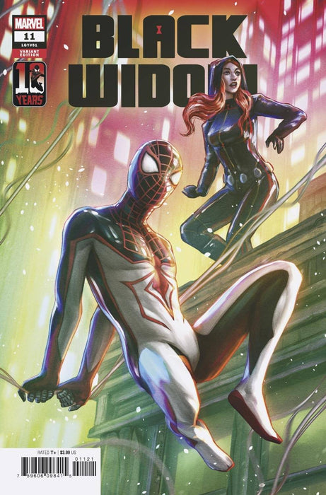 BLACK WIDOW #11 EDGE MILES MORALES 10TH ANNIV VAR