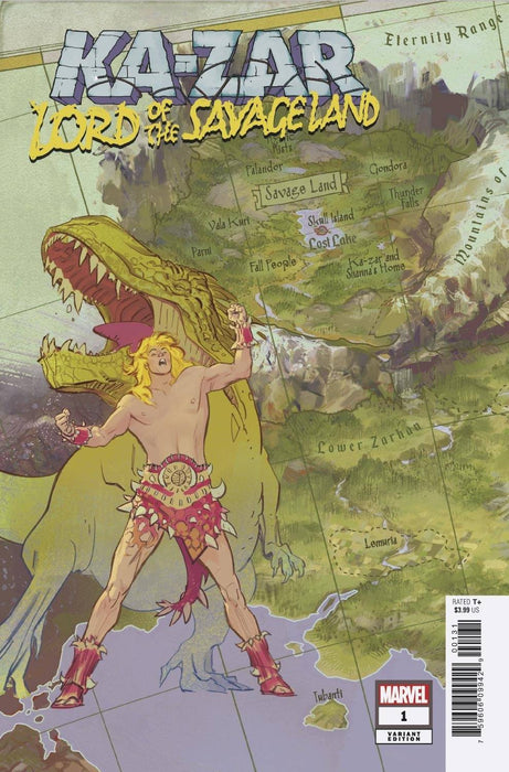 KA-ZAR LORD OF THE SAVAGE LAND #1 (OF 5) 1:10 GARCIA MAP VAR