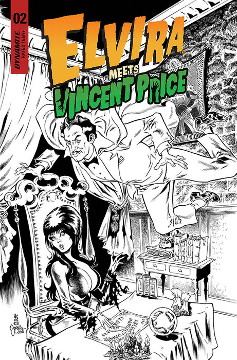 ELVIRA MEETS VINCENT PRICE #2 CVR G 25 COPY INCV ACOSTA LINE