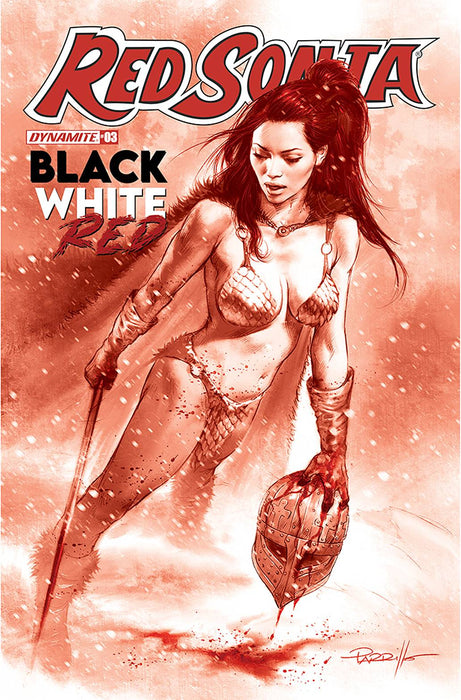 RED SONJA BLACK WHITE RED #3 CVR E 10 COPY INCV PARRILLO TIN