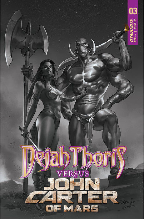 DEJAH THORIS VS JOHN CARTER OF MARS #3 CVR I 30 COPY INCV PA