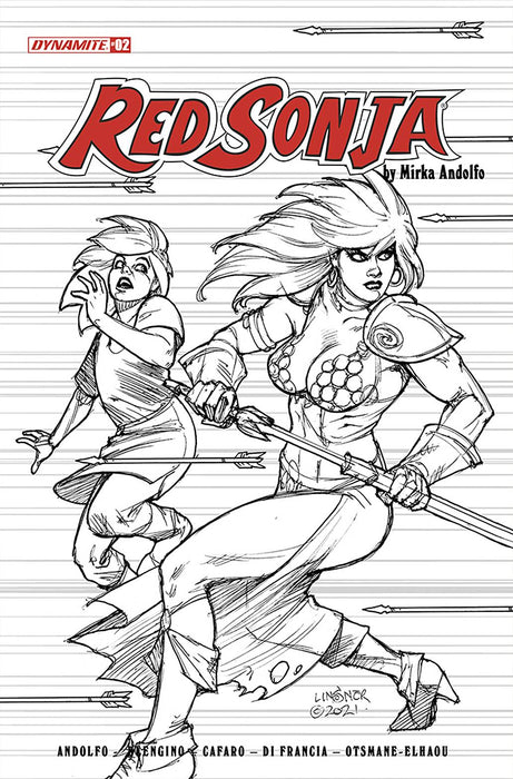 RED SONJA (2021) #2 CVR I 25 COPY INCV LINSNER B&W
