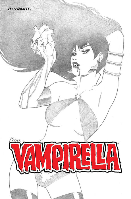 VAMPIRELLA ASCENDING EVIL B&W ED CVR