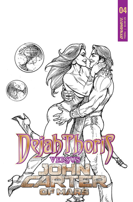 DEJAH THORIS VS JOHN CARTER OF MARS #4 CVR H 25 COPY INCV LI