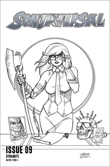 SONJAVERSAL #9 CVR F 10 COPY INCV LINSNER B&W