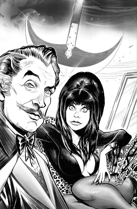 ELVIRA MEETS VINCENT PRICE #1 CVR Q 11 COPY FOC INCV SAMU LI