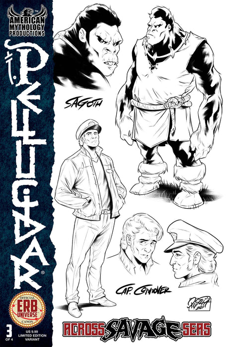 PELLUCIDAR ACROSS SAVAGE SEAS #3 CVR B CHARACTER DESIGN