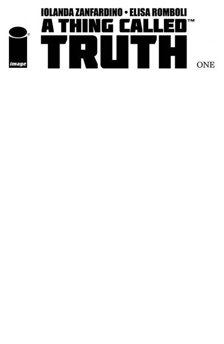 A THING CALLED TRUTH #1 (OF 5) CVR C BLANK CVR