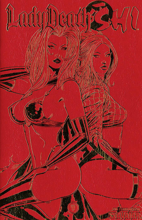 LADY DEATH CROSS OVERS LEATHER BAG SET (3CT) (MR)