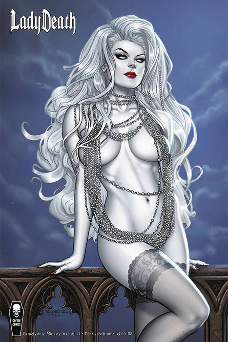 LADY DEATH CATACLYSMIC MAJESTY #1 (OF 2) CVR B ORTIZ PEARLS (Signed by Brian Pulido)