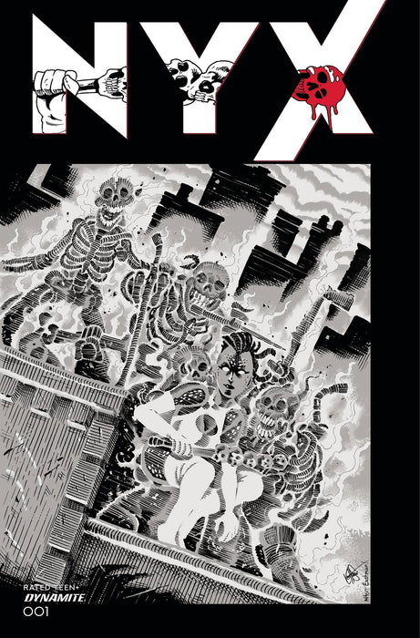 NYX #1 CVR S 11 COPY FOC INCV TMNT HOMAGE HAESER GS