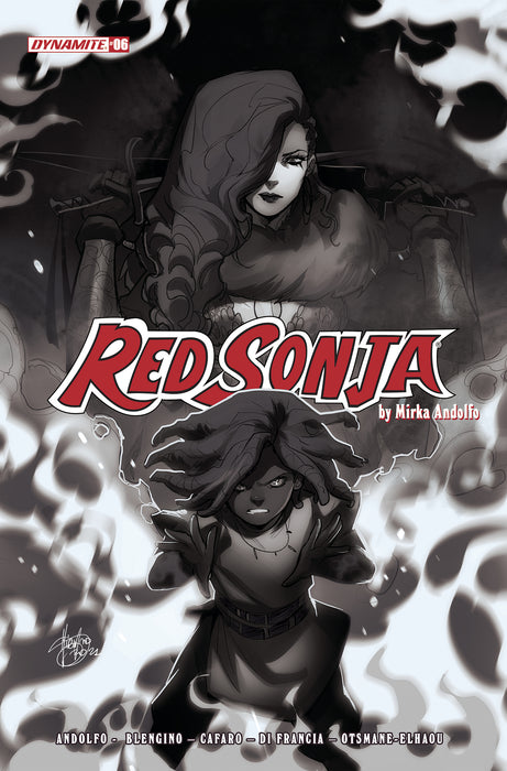 RED SONJA (2021) #6 CVR F 15 COPY INCV ANDOLFO B&W