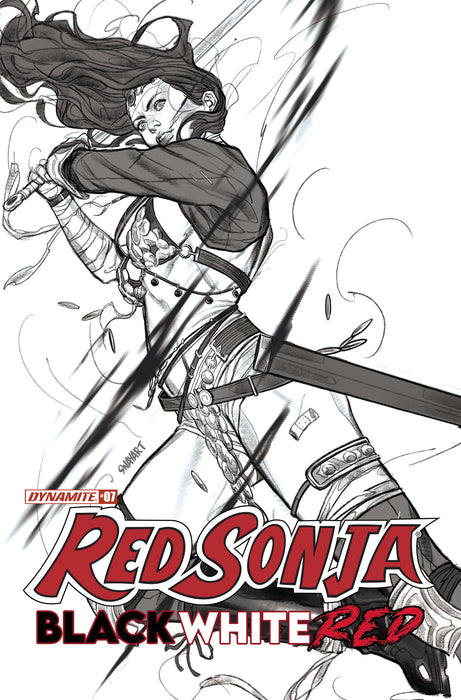 RED SONJA BLACK WHITE RED #7 CVR E 10 COPY INCV SWAY B&W