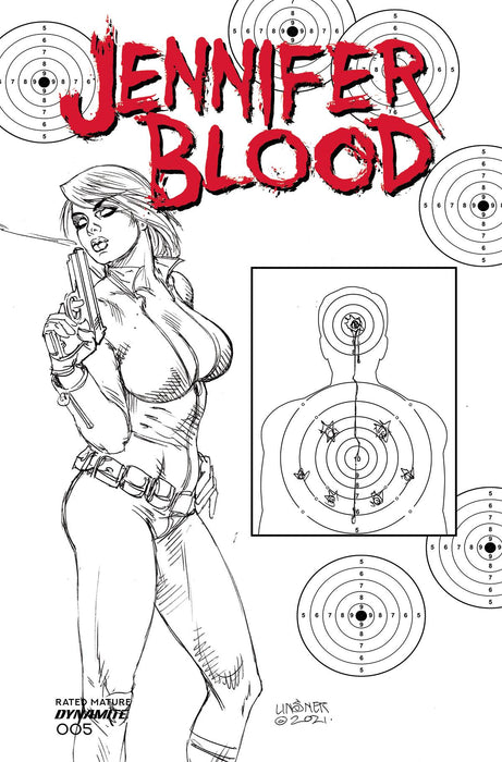 JENNIFER BLOOD #6 CVR G 15 COPY INCV LINSNER B&W (MR)