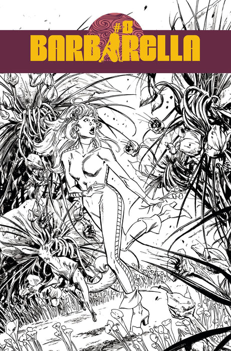 BARBARELLA #8 CVR F 10 COPY INCV GUICE B&W