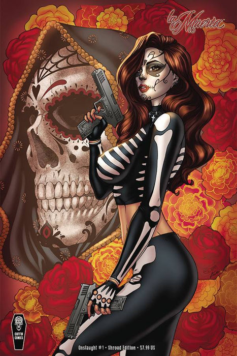 LA MUERTA ONSLAUGHT ONESHOT CVR B SUHNG SHROUD CVR (Signed by Brian Pulido)