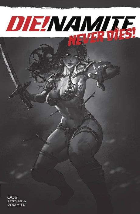 DIE!NAMITE NEVER DIES #2 CVR F 10 COPY INCV LEIRIX B&W