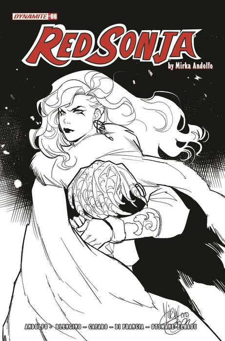 RED SONJA (2021) #8 CVR F 15 COPY INCV ANDOLFO B&W