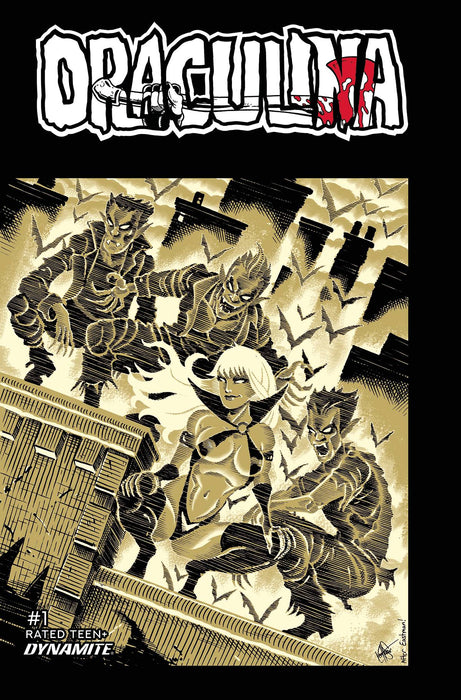 DRACULINA #1 CVR Q FOC TMNT HOMAGE HAESER ORIGINAL