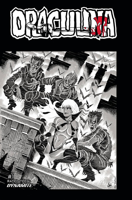 DRACULINA #1 CVR V 11 COPY FOC INCV TMNT HOMAGE HAESER GS