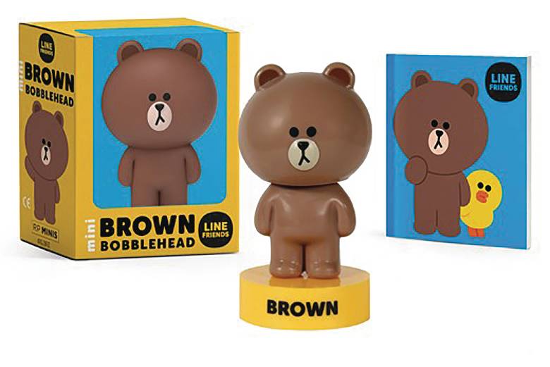 LINE FRIENDS MINI BROWN BOBBLEHEAD KIT