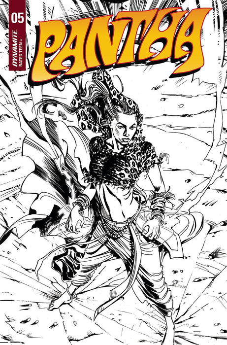 PANTHA #5 CVR F 10 COPY INCV PIANTA B&W