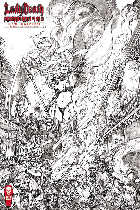 LADY DEATH TREACHEROUS INFAMY #1 (OF 2) RAW ED