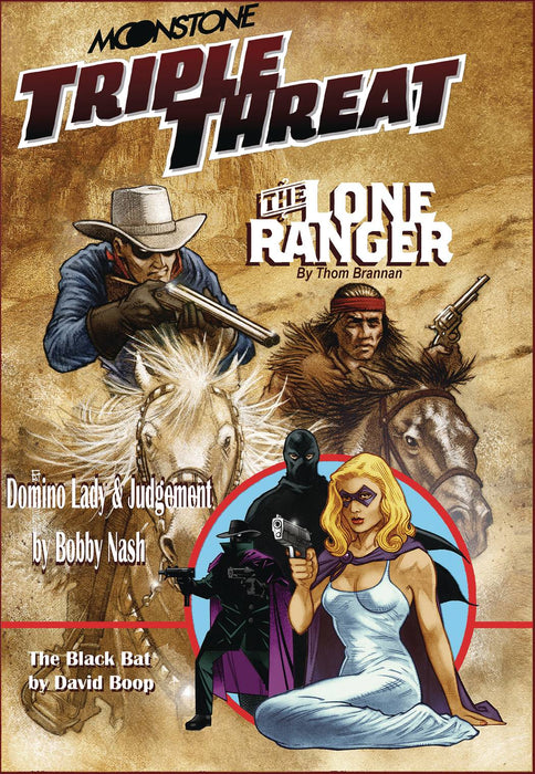 MOONSTONE TRIPLE LONE RANGER & DOMINO LADY PROSE SC (C: 0-1-