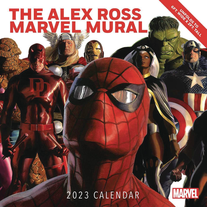 ALEX ROSS MARVEL MURAL 2023 OVERSIZED WALL CALENDAR (C: 0-1-
