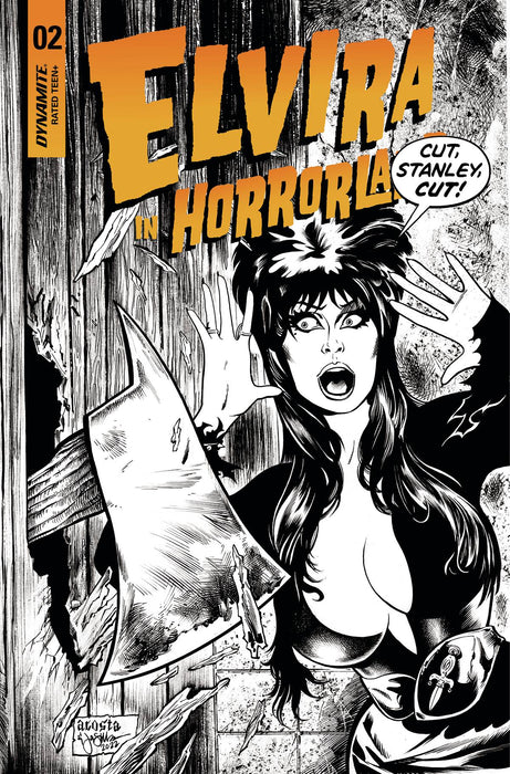 ELVIRA IN HORRORLAND #2 CVR E 10 COPY INCV ACOSTA B&W